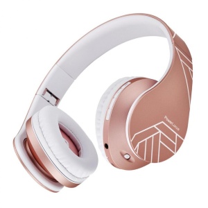 Casti Bluetooth Wireless Over-Ear PowerLocus P2, Rose Gold - Img 2
