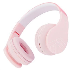 Casti pentru copii wireless PowerLocus P1 roz