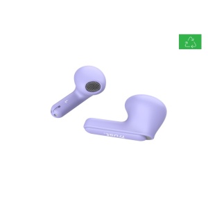 Casti Trust Yavi wireless, TWS, bluetooth, interfata USB-C, frecventa de raspuns 20 Hz - 20.000 Hz, violet - Img 2