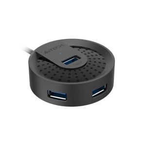 HUB extern A4TECH, porturi USB-A: USB 3.0 x 4, conectare prin USB-C , cablu 0.50 m, negru