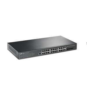 "JetStream™ 24-Port Gigabit L2+ Managed Switch with 4 10GE SFP+ Slots and UPS Power Supply PORT: 24× Gigabit RJ45 Ports, 4× 10G SFP+ Slots, RJ45/Micro-USB Console Port SPEC: 1U 19-inch Rack-mountable Steel Case FEATURE: Static Routing, OAM, sFlow, DDM, - Img 2
