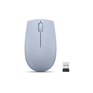 Lenovo 300 Wireless Compact Mouse Frost Blue, Tip: Standard, Rezolutie (dpi): 1000 dpi, Butoane/rotite, 3, Interfata mouse/ Tehnologie: Wireless, Interfata receiver, dongle USB 2.4GHz, Culoare: Albastru, Dimensiune (mm): 97.91 x 57.99 x 32.53 mm,