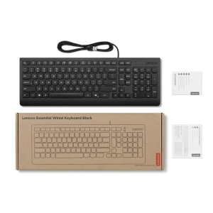 Lenovo Essential Wired Keyboard (Black) - Img 3