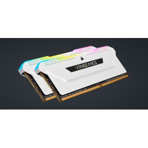 Memorie RAM Corsair Vengeance RGB PRO SL White 16GB DDR4 3200MHz CL16 Kit of 2