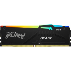 Memorie RAM Kingston DDR5 16GB 5200MHz CL40 1.25V Fury Beast Black RGB XMP