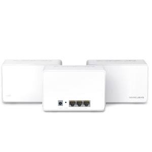 Mercusys AX3000 Whole Home Wi-Fi system HALO H80X(3-PACK),wi-fi 6 Dual-Band, Standarde Wireless: IEEE 802.11ax/ac/n/a 5 GHz, IEEE 802.11ax/n/b/g 2.4 GHz, viteza wireless: 2402 Mbps on 5 GHz, 574 Mbps on 2.4 GHz, Securitate wireless: - Img 2