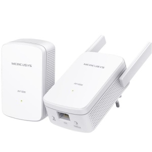 Mercusys Kit Powerline Wi-Fi Gigabit AV1000 MP510 KIT, Standarde si protocoale: HomePlug AV2, IEEE 802.3, IEEE 802.3u, IEEE802.11b/g/n, Tehnologie de modulare: OFDM (PLC), Securitate wireless: WPA-PSK / WPA2-PSK, WPA / WPA2, criptare WEP, Dimensiuni: