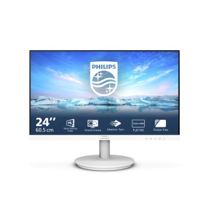 Monitor Philips 23.8" 241V8AW/00, Diagonal (inch): 23.8, Diagonal (cm): 60.5, Aspect ratio: 16:9, Panel: IPS, Resolution: 1920x1080, Refresh Rate: 75Hz, Response time GtG: 4ms, Brightness (max): 250 cd/㎡, Contrast (static) : 1000:1, Contrast (dynamic): - Img 9