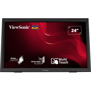 Monitor ViewSonic 24" TD2423, Touch: 10pts, Diagonal (inch): 24, Diagonal (cm): 61, Aspect ratio: 16:9, Panel: VA, Resolution: 1920x1080, Refresh Rate: 75Hz, Response time GtG: 7ms, Brightness (max): 250 cd/㎡, Contrast (static) : 3000:1, Contrast - Img 2