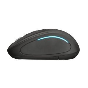 Mouse fara fir Trust Yvi FX Wireless Mouse - negru Specifications General Height of main product (in mm) 95 mm Width of main product (in mm) 57 mm Depth of main product (in mm) 40 mm Total weight 84 g Formfactor compact Ergonomic design no Connectivity - Img 3
