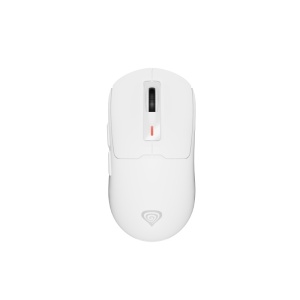 Mouse gaming wireless Gensesis Zircon 660 PRO, senzor optic Pixart PAW3395, interfata USB, rezolutie maxima 26000 DPI, numar butoane 6, iluminare RGB, switch mecanic Kailh 8.0, alb