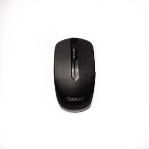 MOUSE Spacer, PC sau NB, fara fir, USB 2.4 GHz, optic, 1000 dpi, butoane/scroll 3/1, negru, SPMO-161 - Img 2