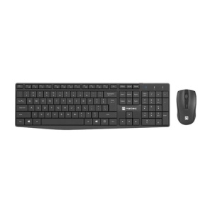 NATEC SQUID. Keyboard form factor: Full-size (100%), Connectivity technology: Wireless, Device interface: USB, Keyboard key switch: Membrane, Keyboard layout: QWERTY, Keyboard number of keys: 105, Recommended usage: Home/Office. Product colour: Black.