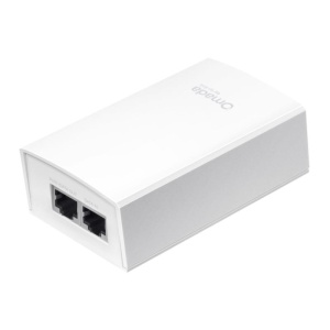 Omada 54V 30W 2.5G Passive PoE Adapter Port: 1× 2.5Gbps Passive PoE Port, 1× 2.5Gbps Non-PoE Port SPEC: 54V passive PoE supported, 30W PoE Power, Data and power carried over the same cable, Convenient wall-mounting design, 2.5G speed support,