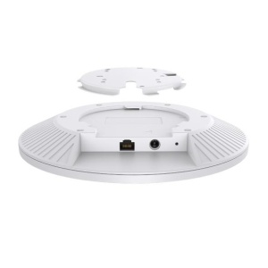 "Omada BE9300 Ceiling Mount Tri-Band Wi-Fi 7 Access Point PORT: 1×10G RJ45 Port SPEED:574Mbps at 2.4 GHz + 2880 Mbps at 5 GHz+ 5760 Mbps at 6 GHz FEATURE: 802.3bt POE++ and 12V DC (Power Adapter is not included), 4×Internal Antennas, MU-MIMO, 320MHz - Img 4