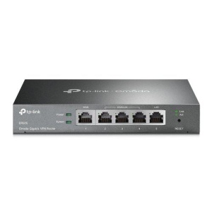 "Omada Gigabit VPN Router PORT: 1× Gigabit RJ45 WAN Port, 2× Gigabit RJ45 WAN/LAN Ports, 2× Gigabit RJ45 LAN Ports, 1× USB 2.0 Port; FEATURE: Integration with Omada SDN Controller, Support 20 IPsec VPN Tunnels, 16 PPTP/L2TP VPN Tunnels, 16 OpenVPN