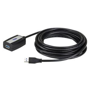 Prelungitor de USB ATEN UE350A-AT. Lungime cablu: 5 m. Conector 1: USB A, Conector 2: USB A, Versiune USB: USB 3.2 Gen 1 (3.1 Gen 1), Data minima de transfer a ratelor: 5 Gbit/s, Culoarea produsului: Negru