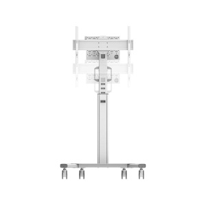 Stand podea mobil Neomounts 37"-75", VESA 100x100~600x400, 70kg, fix, inaltime reglabila, alb - Img 8