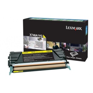 Toner Lexmark X746A1YG, yellow, 7 k, X746de , X748de , X748deStatoil , X748de with total 5 years warranty , X748dte