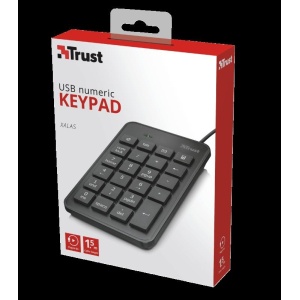 Trust Xalas USB Numeric Keypad, neagra - Img 3