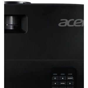 Videoproiector Acer X1229, XGA 1024* 768, up to WUXGA 1920*1200, 4.800 lumeni, 4:3/ 16:9, 20.000:1, dimensiune maxima imagine 300'', distanta maxima de proiectie 12m, boxa 3W, lampa 5.000 ore/ 20.000 ore ExtremEco, 2.4 kg, D-sub, composite video, 2*HDMI,