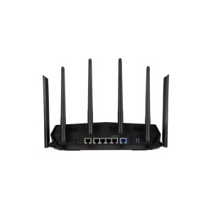 ASUS TUF Gaming AX6000 Dual Band WiFi 6 Gaming Router, Network Standard: IEEE 802.11a, IEEE 802.11b, IEEE 802.11g, WiFi 4 (802.11n), WiFi 5 (802.11ac) WiFi 6 (802.11ax), IPv4, IPv6, AX6000- 1148+4804 Mbps, 6 antene externe, Procesor: 2.0 Ghz, Memorie: - Img 2