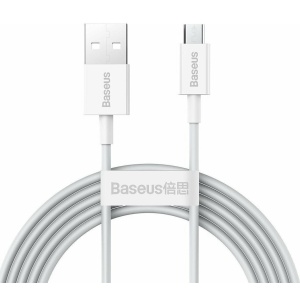 Cablu alimentare si date Baseus Superior, Fast Charging Data Cable pt. smartphone, USB la Micro-USB 2A, 2m, alb