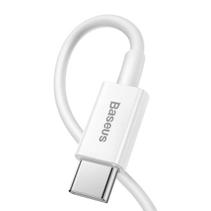 CABLU alimentare si date Baseus Superior, Fast Charging Data Cable pt. smartphone, USB Type-C la Lightning Iphone PD 20W, 0.25m, alb - Img 3
