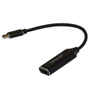 CABLU SPACER USB 3.1 TIP-C (T) LA HDMI (T) 15CM, rezolutie maxim 4k@ 30Hz, negru