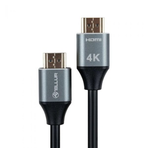 Cablu Tellur High Speed HDMI 2.0 4k, viteza 18Gbps, plug-plug, tata- tata, lungime cablu 3m, negru