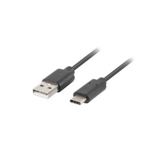 Cablu USB-C(M) USB-A(M) 2.0 0,5 m negru