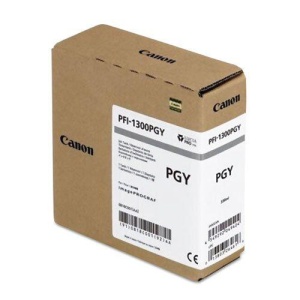 Cartus cerneala Canon PFI-1300PGY, photo gray, capacitate 330ml, pentru Canon imagePROGRAF, PRO-2000, PRO-4000, PRO-4000S, PRO-6000S.