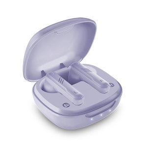 Casti Genius HS-M905BT, TWS, wireless, intraauriculare - butoni, pt smartphone, microfon pe casca, conectare prin Bluetooth 5.3, violet, USB-C - Img 2