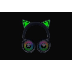 Casti wireless Razer Kraken Kitty V3 Pro, THX Spatial Audio, iluminare RGB, frecventa raspuns 20 Hz - 28 kHz, microfon detasabil unidirectional, negru