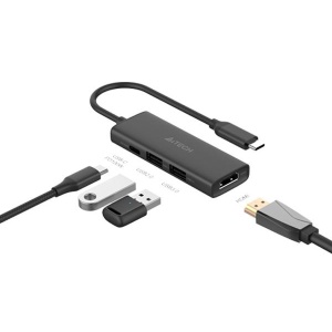DOCKING Station A4tech universal, 4-in-1, 0.15 m, gri - Img 2