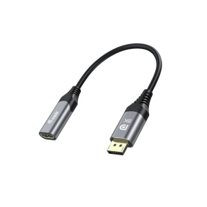 Equip 1.4 DisplayPort->HDMI 8K/ 60Hz St/Bu, lungime 0.15m gri