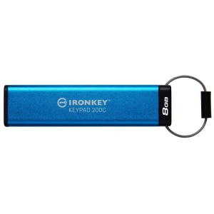 Kingston Ironkey Keypad 200C, 8GB, Blue