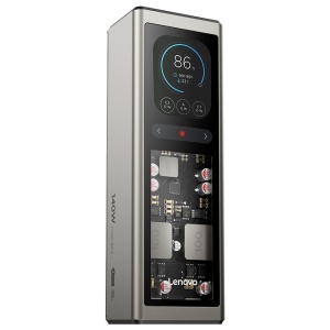 Lenovo 140W Laptop PowerBank; Porturi de incarcare: 1 x USB-A port - Input Power: 100W max; 2 x USB-C port; Capacitatea bateriei: 5000mAh x 4; Material: Plastic; Culoare: Gold gray; Dimensiuni (L x D x H): 171.5 mm x 103 mm x 49 mm; Greutate: 463 g;