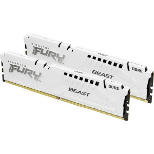 Memorie RAM Kingston DDR5 32GB 6400Mhz CL32 1.4V Dual Channel Kit Fury Beast White XMP