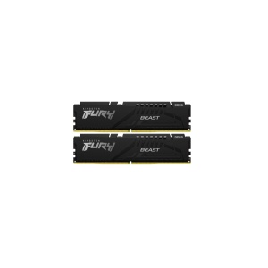 Memorie RAM Kingston DDR5 64GB 6400Mhz CL 32 1.4V Dual Channel Kit Fury Beast White RGB XMP