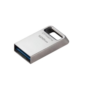 Memorie USB Flash Drive Kingston 128GB Data Traveler Micro, USB 3.2 Gen1, Metalic - Img 2