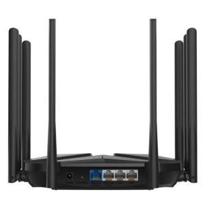 Mercusys MR90X Dual-Band WiFi 6 Router (AX6000), Standarde wireless: Wi-Fi 802.11ax/ac/a/b/g/n , Viteza wireless: 4804 Mbps (5 GHz) + 1148 Mbps (2.4 GHz), Interfata: 1× Port WAN/LAN de 2.5 Gbps + 1× Port WAN/LAN Gigabit + 2× Porturi LAN Gigabit LAN , 8 - Img 2