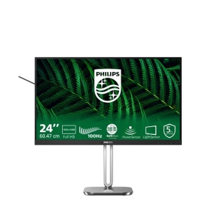 Monitor Philips 24" 24B2G5200/00, Diagonal (inch): 24, Diagonal (cm): 60.5, Aspect ratio: 16:9, Panel: IPS, Resolution: 1920x1080, Refresh Rate: 100Hz, Response time GtG: 4ms, Brightness (max): 300 cd/m², Contrast (static) : 1500:1, Contrast (dynamic): - Img 2