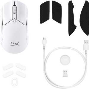 Mouse HyperX Pulsefire Haste Core 2 Wireless, rezolutie maxima 12000 DPI, conectivitate 2.4GHz Wireless / Bluetooth 5.2, polling rate pana la 1000 Hz, durata de viata baterie pana la 100 de ore in modul 2.4GHz highspeed, si pana la 200 de ore in modul - Img 5