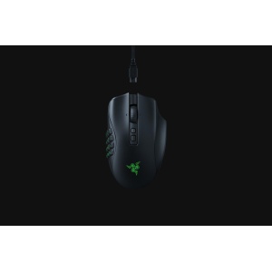 Mouse Razer Naga V2 PRO Connectivity Razer HyperSpeed Wireless (2.4GHz) Bluetooth Wired – Speedflex Cable USB Type C Battery Life Up to 150 hours (on HyperSpeed Wireless) Up to 300 hours (on Bluetooth) RGB Lighting Razer