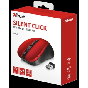 Mouse Trust Mydo Silent Click, Wireless, rosu - Img 4