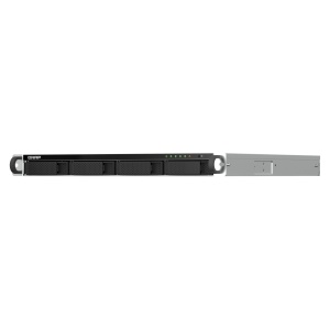 NAS QNAP 464U 4-Bay, CPU Intel Celeron N5105/N5095 4-core/4-thread Processor, RAM 8GB RAM onboard (not expandable), 2.5"/3.5" SATA 6Gbps HDD (neincluse), LAN: 2 x 2.5GbE (2.5G/1G/100M/10M), USB3.2 Gen1: 2, 1U, single PSU (not upgradeable to RP), garantie - Img 1