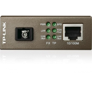 "Omada 10/100 Mbps RJ45 to 100 Mbps Single-mode SC WDM Bi-Directional Fiber Converter PORT: 1× 100Mbps SC Port, 1× 10/100M RJ45 Port (Auto MDI/MDIX) SPEC: Full-duplex, Tx:1310 nm, Rx:1550 nm, Up to 20 km, Chassis TL-MC1400 rack-mountable" - Img 2