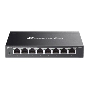 Omada 8-Port Gigabit Easy Managed Switch PORT: 8× Gigabit RJ45 Ports SPEC: Desktop Steel Case and Fanless FEATURE: Integration with Omada SDN Controller and Omada Cloud Essentials, Flow Control, Loopback Detection, Port Isolation, Port Mirroring, LAG,