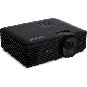 Proiector Acer X1228H, XGA 1024*768, up to WUXGA 1920*1200, 4500 lumeni, DLP 3D ready, 4:3/ 16:9, 20.000:1, dimensiune maxima imagine 300", distanta maxima de proiectie 11.8 m, boxa 3W, lampa 6.000 ore/ 15.000 ore Ecomode, 24-32 dB, 2.8 kg, D-sub, HDMI,